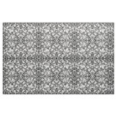 Schwarz-weißer tropischer Blumendamast Stoff (Fat Quarter (45,7 x 55,9 cm))