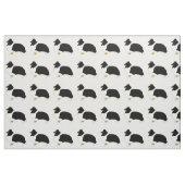 Schwarz-weißer und tan Silo die Stoff (Fat Quarter (45,7 x 55,9 cm))