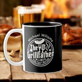 Schwarz-weißer Vater Personalisiert GRILLEN Grillv Zweifarbige Tasse