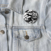 Schwarz-weißer verflüssigter Marmor Button (Beispiel)