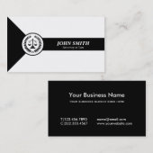 Schwarz-weißer Visitenkarte (Vorne/Hinten)