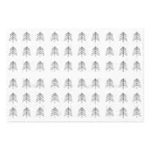 Schwarz-weißer Weihnachtsbaum Snowflake