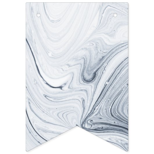 Schwarz-weißer Weltraumbanner Wimpelkette (Dritte Fahne)