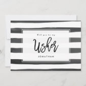 Schwarz-weißer Wille sind Sie meine Dankeskarte (Vorderseite)