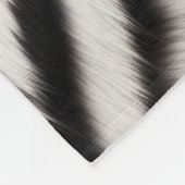 Schwarz-weißer Zebra-Druckfett Fleecedecke (Ecke)
