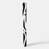 Schwarz-weißer Zebradruck in mädchenhaftem Stil Case-Mate iPhone Hülle (Rückseite / Links)