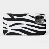 Schwarz-weißer Zebradruck in mädchenhaftem Stil Case-Mate iPhone Hülle (Rückseite (Horizontal))