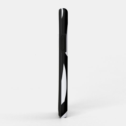 Schwarz-weißer Zebradruck in mädchenhaftem Stil Case-Mate iPhone Hülle (Hinten/Rechts)