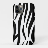 Schwarz-weißer Zebradruck in mädchenhaftem Stil Case-Mate iPhone Hülle (Rückseite)