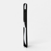 Schwarz-weißer Zebradruck in mädchenhaftem Stil Case-Mate iPhone Hülle (Hinten/Links)