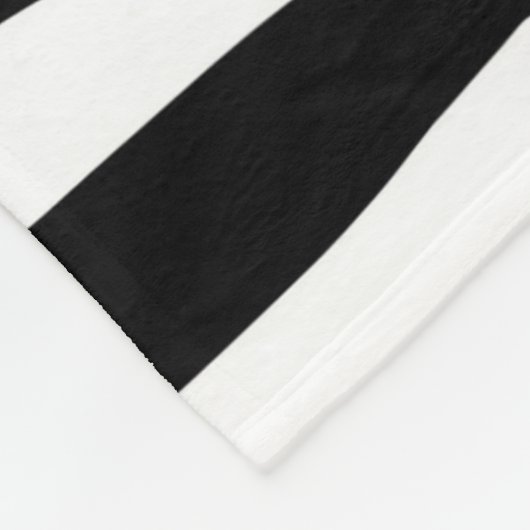 Schwarz-weißer Zebradruck in mädchenhaftem Stil Fleecedecke (Ecke)
