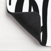 Schwarz-weißer Zebradruck in mädchenhaftem Stil Mousepad (Ecke)