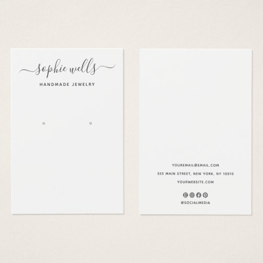 Schwarz-weißer Zeiger für einfache Skripte (Vorne & Hinten)