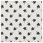 Schwarz-weißes Abschluss-Muster Stoff (Muster)