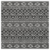 Schwarz-weißes afrikanisches Stammesmuster Stoff (Muster)