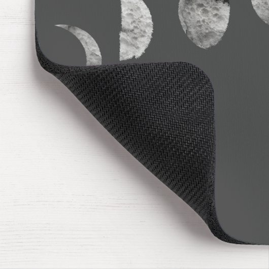 Schwarz-weißes Aquarellmoon setzt moderne Minimalp Mousepad (Ecke)