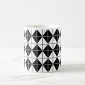 Schwarz-weißes Argyll-Muster Kaffeetasse (Mittel)