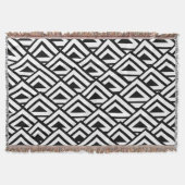 Schwarz-weißes Art Deco Design Decke (Vorderseite)