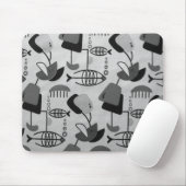 Schwarz-weißes Atom-Mauspad mit Muster Mousepad (Mit Mouse)