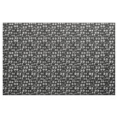 Schwarz-weißes Augengewebe Stoff (Yard (91,4 cm))