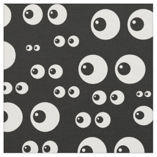 Schwarz-weißes Augengewebe Stoff