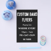 Schwarz-weißes Band Flyer (Einzeln)