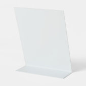 Schwarz-weißes Banner mit Logo-Desktop-Büro 8x10 Sockelschild (Rückseite)