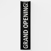 Schwarz-weißes Banner-Zeichen zum Öffnen Banner (Vertikal)