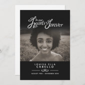 Schwarz-weißes Beerdigungsprogramm für Herz für im Programm (Vorne/Hinten)