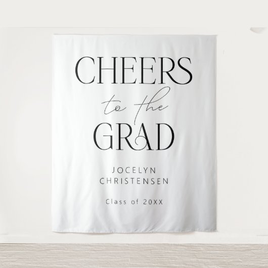 Schwarz-weißes Beifall für den Hintergrund des Fot Wandteppich (Vorderseite)