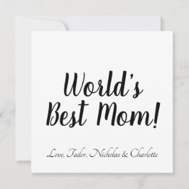 Schwarz-weißes, benutzerdefiniertes Skript der bes Einladung