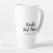 Schwarz-weißes, benutzerdefiniertes Skript der bes Milchtasse (Rechte Ecke)