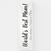 Schwarz-weißes, benutzerdefiniertes Skript mit der Banner (Vertikal)