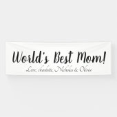 Schwarz-weißes, benutzerdefiniertes Skript mit der Banner (Horizontal)