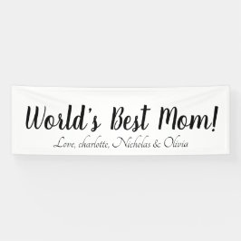 Schwarz-weißes, benutzerdefiniertes Skript mit der Banner