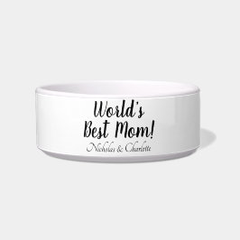 Schwarz-weißes, benutzerdefiniertes Skript mit der Napf