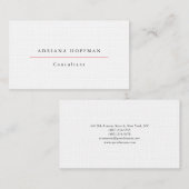 Schwarz-weißes Berufliches Minimalistisch machen Visitenkarte (Vorne/Hinten)