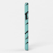 Schwarz-weißes Blaue Orca Killer Whale Meeresmuste Case-Mate iPhone Hülle (Hinten/Rechts)