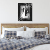 Schwarz-weißes Blumenbild Leinwanddruck (Insitu (Schlafzimmer))