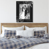 Schwarz-weißes Blumenbild Leinwanddruck (Insitu (Schlafzimmer))