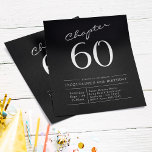 Schwarz-weißes Budget 60. Geburtstag Einladung Flyer<br><div class="desc">Feiern Sie diesen Meilenstein mit einer besonderen 60. Geburtstagsparty, die mit modernem Stil gestaltet wurde. Dieser preisgünstige Flyer von Zazzle besticht durch ein auffallendes Schwarz-Weiß-Design, das sich von der Masse abhebt. Laden Sie Ihre Familie und Freunde ein, um an diesem 60. Geburtstag teilzunehmen und sich daran zu erinnern. BITTE BEACHTEN...</div>