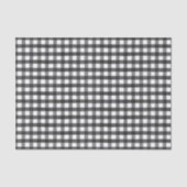 Schwarz-weißes Buffalo Karo Geschenk-Wrapper Seidenpapier (Vorderseite)