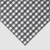 Schwarz-weißes Buffalo Karo Geschenk-Wrapper Seidenpapier (Ausschnitt)