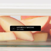 Schwarz-weißes Candle Tamper-proof Siegel Logo Etiketten (Befestigt)