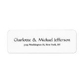 Schwarz-weißes Creative Trendy Elegante (Vorne)