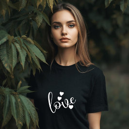 Schwarz-weißes Damen-T-Shirt T-Shirt