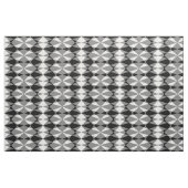 Schwarz-weißes Dreiländermuster Stoff (Yard (91,4 cm))