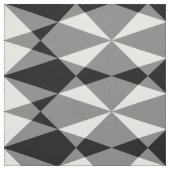 Schwarz-weißes Dreiländermuster Stoff (Muster)