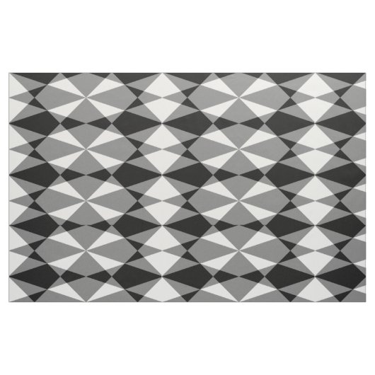 Schwarz-weißes Dreiländermuster Stoff (Fat Quarter (45,7 x 55,9 cm))