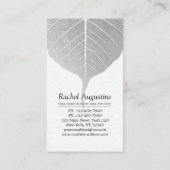 Schwarz-weißes einbeiniges Yoga-Pose-Logo von King Treuekarte (Rückseite)